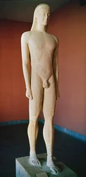 Kykladischer Kouros, von Milos, ca. 550 v. Chr. (Marmor)